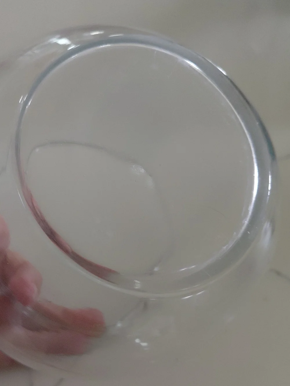 Clear Glass Decorative Bowl fishbowl large candle votive decor medium
